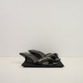 Givenchy G Woven Leather Heeled Mule in Black Leather (size 37 1/2) (dustbag)