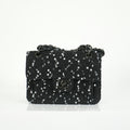 Chanel 2023 Classic Flap Bag Tweed Black Mini Shoulder Bag Limited Edition