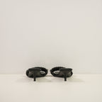 Givenchy G Woven Leather Heeled Mule in Black Leather (size 37 1/2) (dustbag)