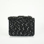 Chanel 2023 Classic Flap Bag Tweed Black Mini Shoulder Bag Limited Edition