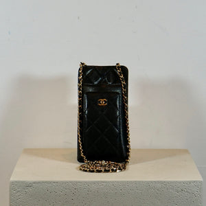 Chanel Caviar Quilted Zip Phone case