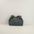 Chanel 25 Blue Quilted Suede Small Hobo Bag (2025)