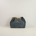 Chanel 25 Blue Quilted Suede Small Hobo Bag (2025)