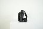 Balenciaga Black Crinkled Leather Crossbody Messenger Bag Explorer Pouch
