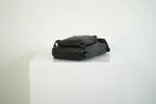 Balenciaga Black Crinkled Leather Crossbody Messenger Bag Explorer Pouch