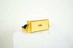 Fendi Roma Rigid Box Bag Yellow Leather Crossbody