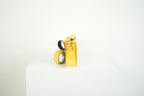 Fendi Roma Rigid Box Bag Yellow Leather Crossbody