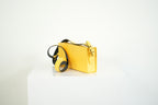 Fendi Roma Rigid Box Bag Yellow Leather Crossbody
