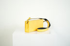 Fendi Roma Rigid Box Bag Yellow Leather Crossbody