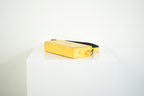 Fendi Roma Rigid Box Bag Yellow Leather Crossbody