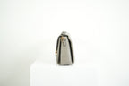 Gucci Interlocking G Grey Pebbled Leather Top Handle Crossbody Bag