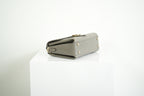 Gucci Interlocking G Grey Pebbled Leather Top Handle Crossbody Bag