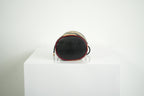Gucci GG Marmont Quilted Stripe Leather Mini Bucket Bag Black Beige