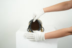 Gucci GG Marmont Quilted Stripe Leather Mini Bucket Bag Black Beige