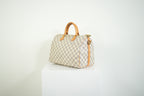 Louis Vuitton Speedy 30 Bandouliere Damier Azur Canvas Crossbody Bag