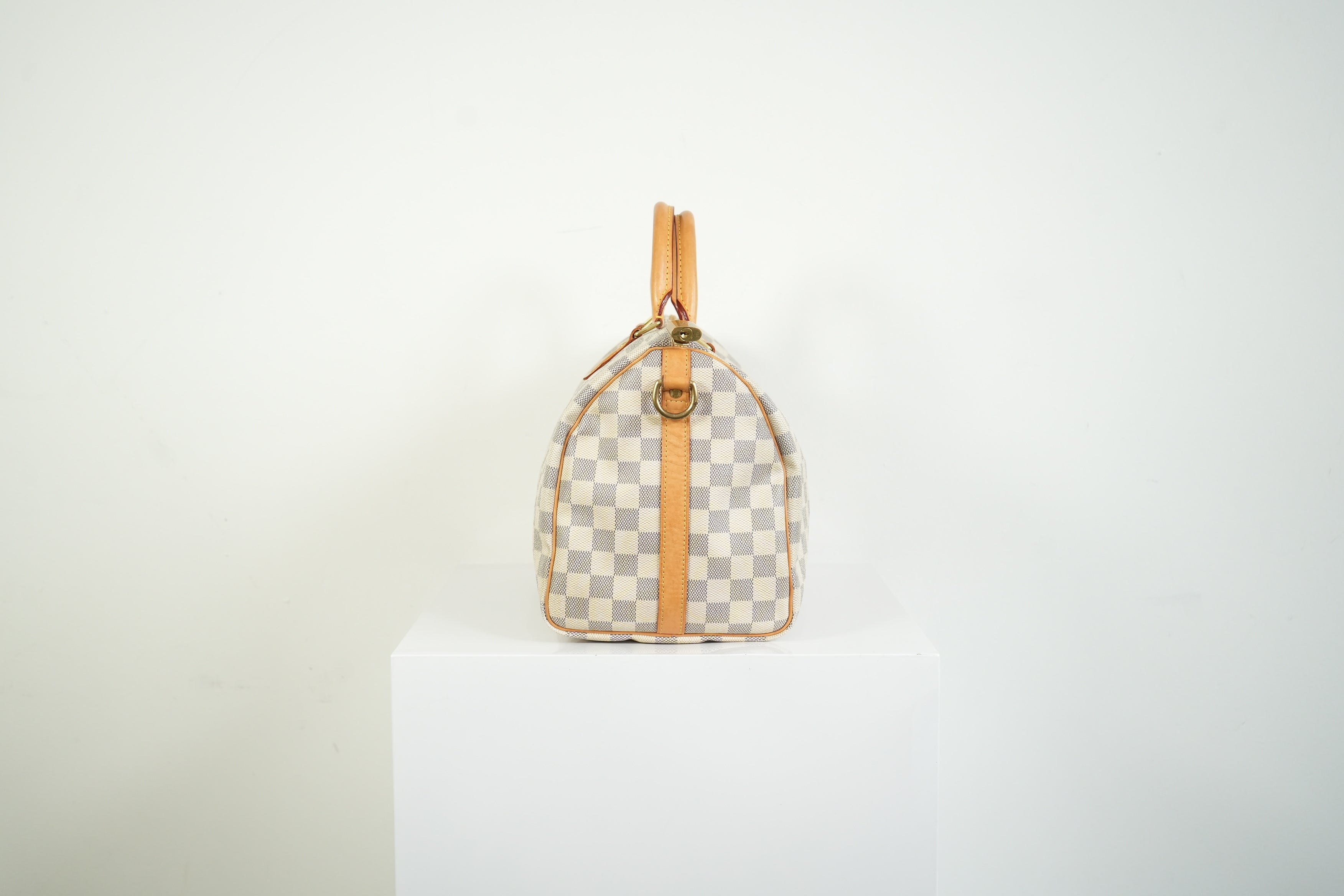 Louis Vuitton Speedy 30 Bandouliere Damier Azur Canvas Crossbody Bag