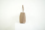 Saint Laurent Shopping Tote Pebbled Leather Taupe Tan Shoulder Bag