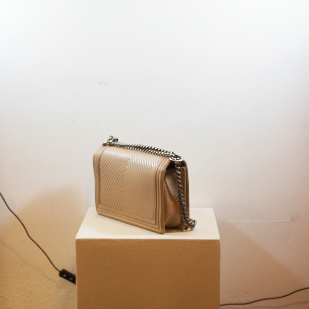 Chanel Le Boy Medium Chain Shoulder Bag
