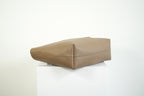 Saint Laurent Shopping Tote Pebbled Leather Taupe Tan Shoulder Bag