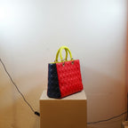 Christian Dior Lambskin Leather Lady Dior Tri-Color Bag