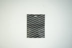 Balenciaga Diagonal Logo Print Leather Envelope Clutch Pouch Bag Black