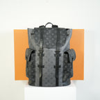 Louis Vuitton Christopher MM Backpack Monogram Eclipse Canvas Bag