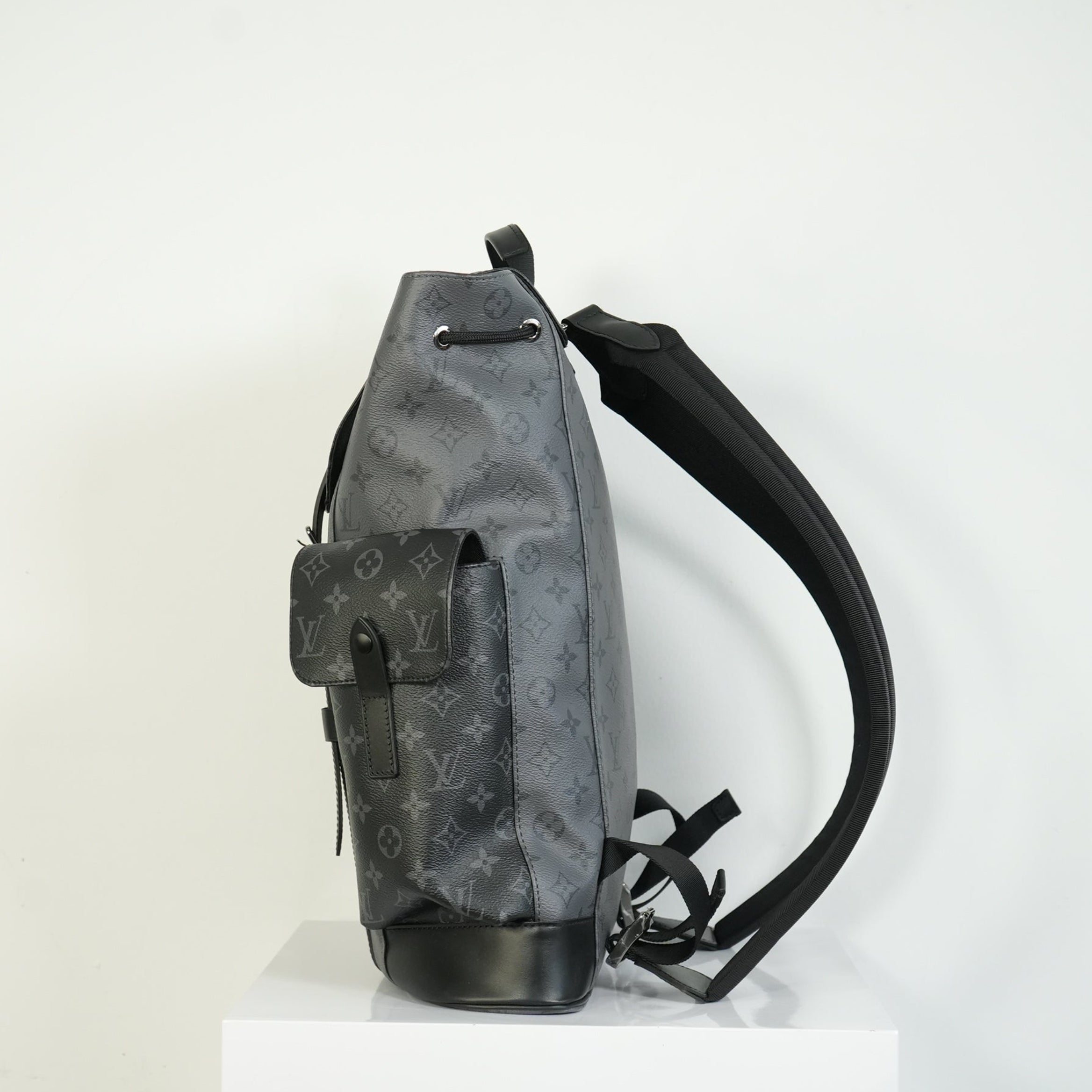 Louis Vuitton Christopher MM Backpack Monogram Eclipse Canvas Bag