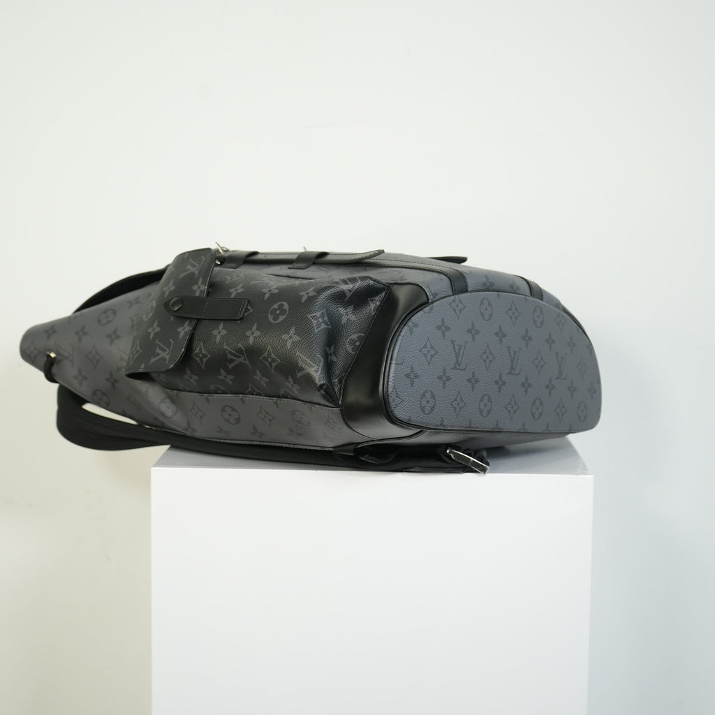 Louis Vuitton Christopher MM Backpack Monogram Eclipse Canvas Bag