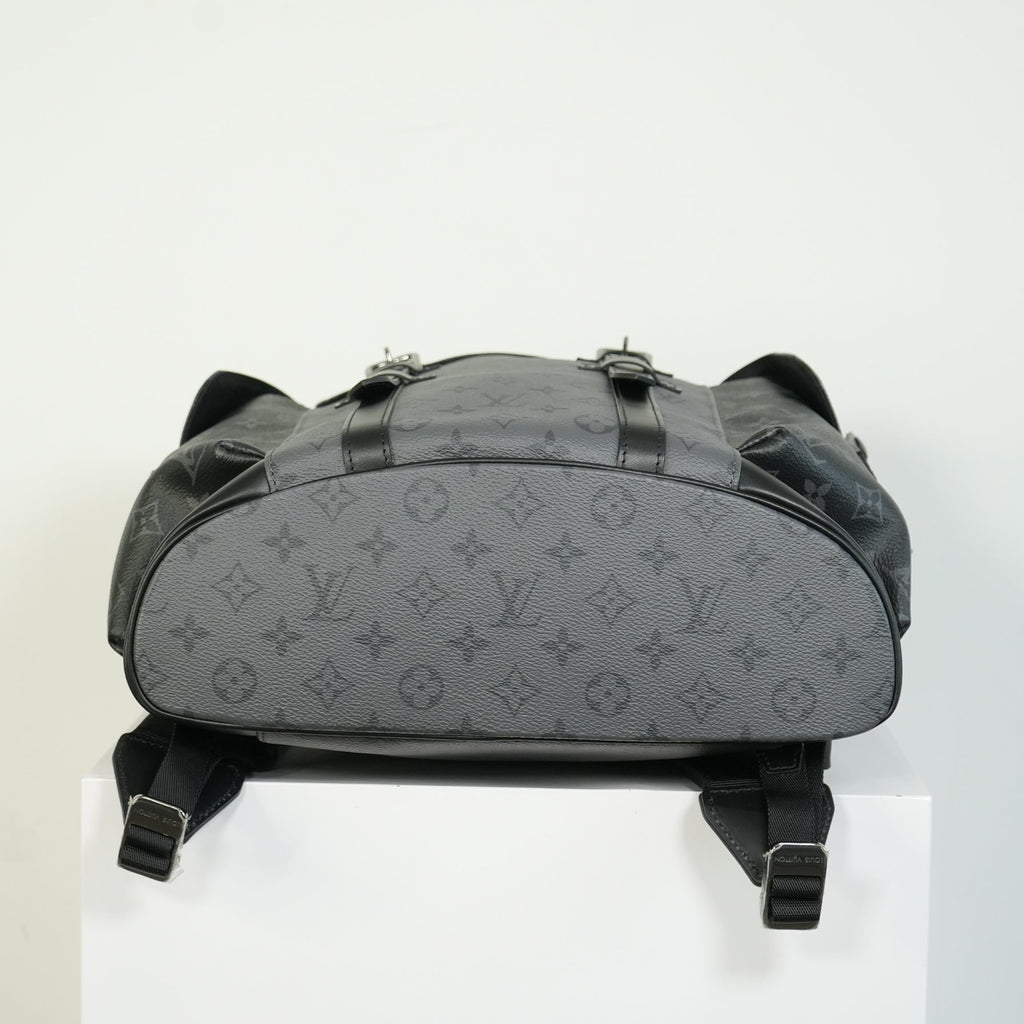 Louis Vuitton Christopher MM Backpack Monogram Eclipse Canvas Bag
