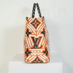 Louis Vuitton Onthego MM LV Crafty Tote Bag Caramel Cream Black Monogram