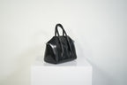 Givenchy Antigona Lock Bag Smooth Leather Black Top Handle Handbag