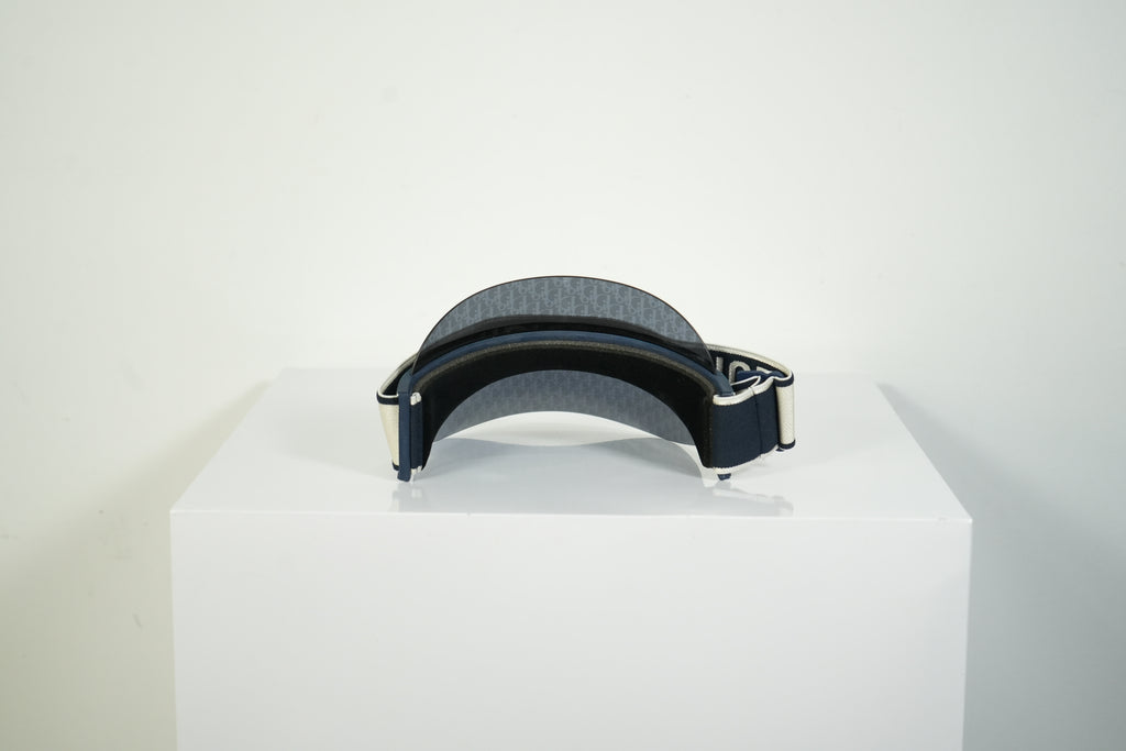 Christian Dior Club V1U Navy Blue Dior Oblique Monogram Sun Visor