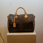 Louis Vuitton Reverse Monogram Giant Speedy Bandouliere 30 Handbag