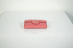Chanel Classic Small Flap Pink Caviar Leather Keyholder Gold Hardware FULL SET