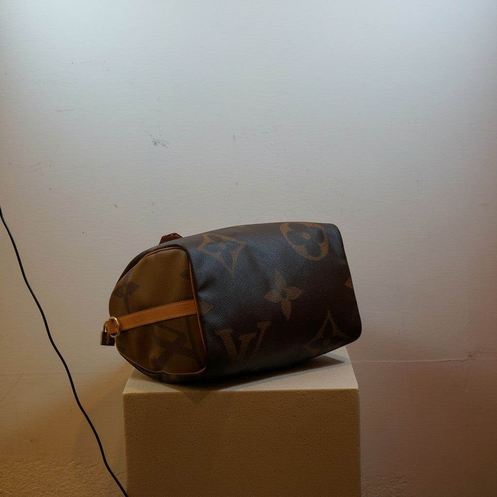 Louis Vuitton Reverse Monogram Giant Speedy Bandouliere 30 Handbag