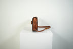 Gucci Bamboo Turnlock Crossbody Bag Brown Pebbled Leather Shoulder Bag