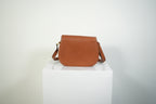 Gucci Bamboo Turnlock Crossbody Bag Brown Pebbled Leather Shoulder Bag