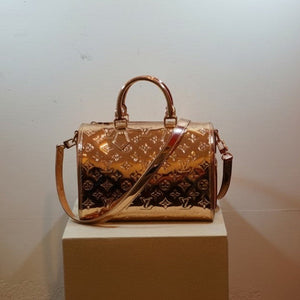 Louis Vuitton Monogram Miroir Rose Gold Speedy Bando 25