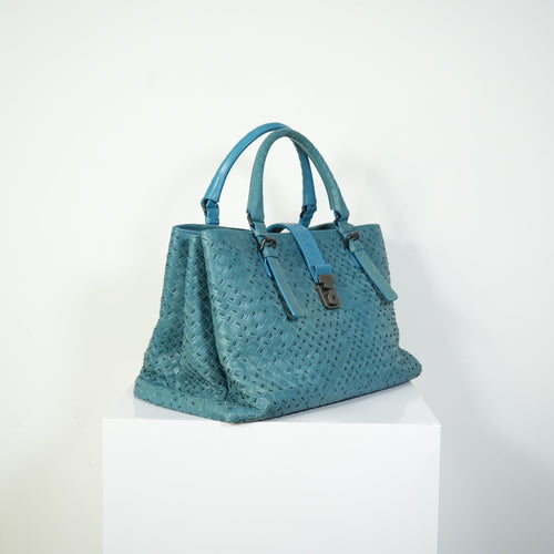 Bottega Veneta Small Roma Intrecciato Tote Bag