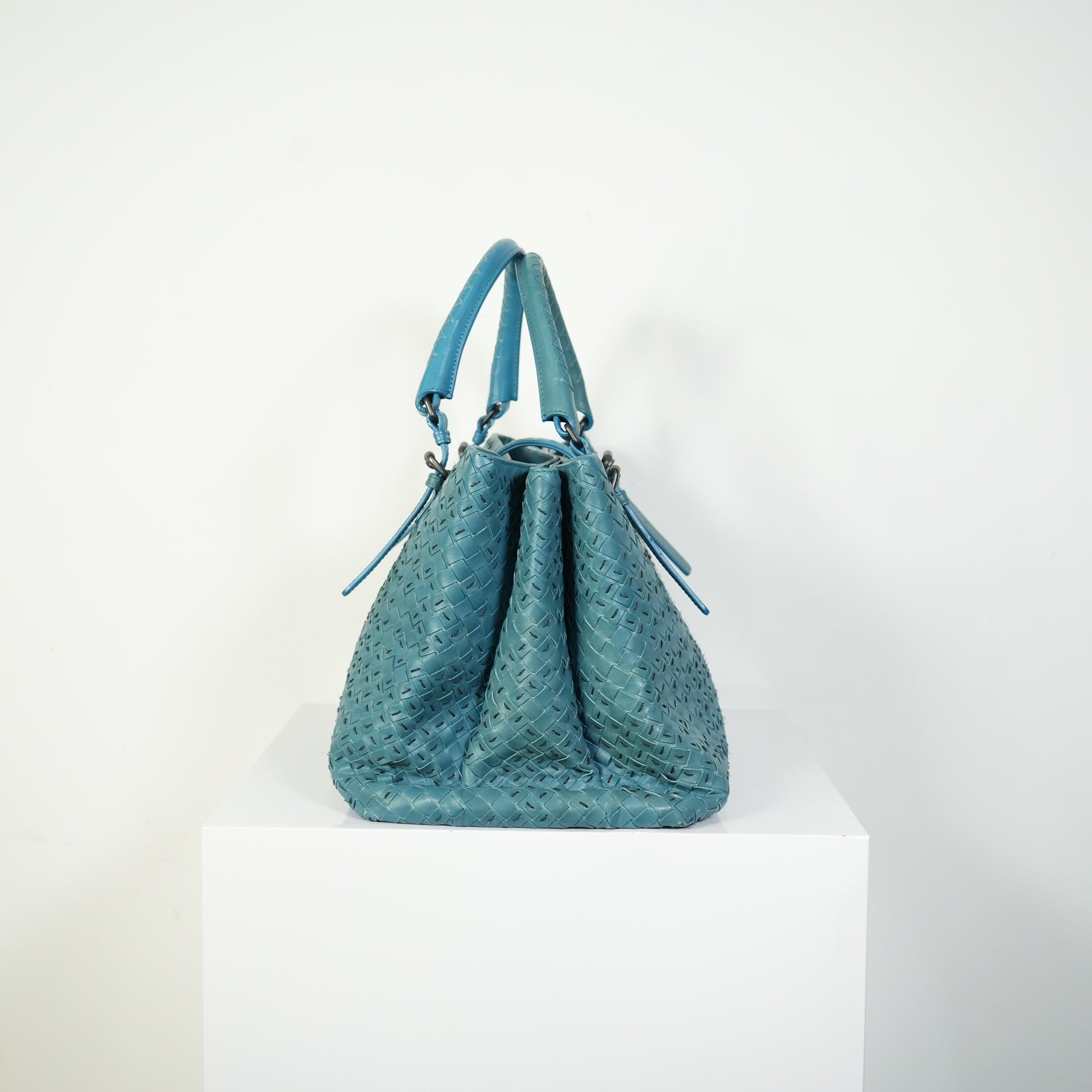 Bottega Veneta Small Roma Intrecciato Tote Bag