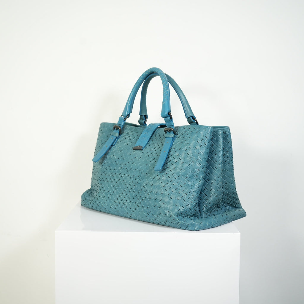 Bottega Veneta Small Roma Intrecciato Tote Bag