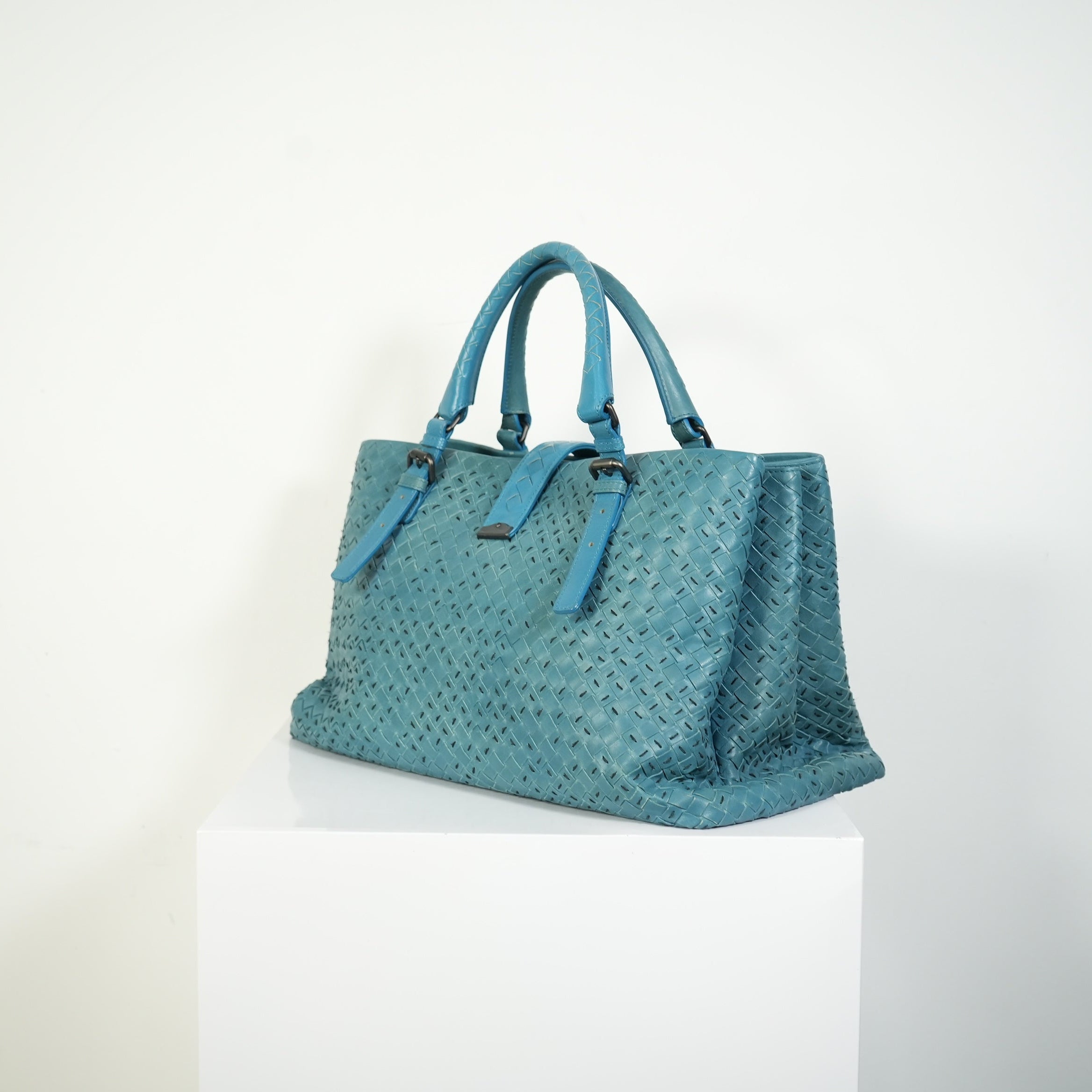 Bottega Veneta Small Roma Intrecciato Tote Bag