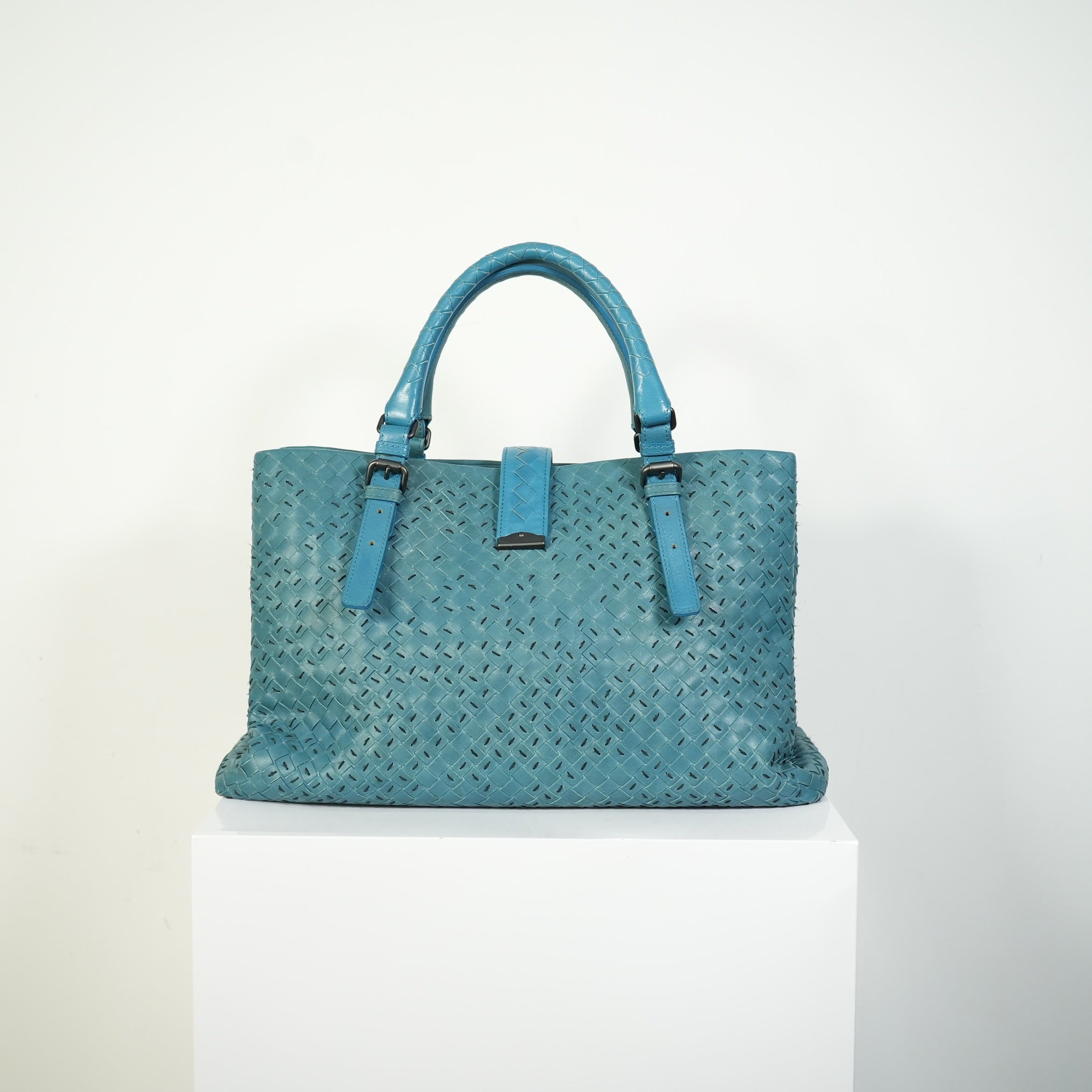 Bottega Veneta Small Roma Intrecciato Tote Bag