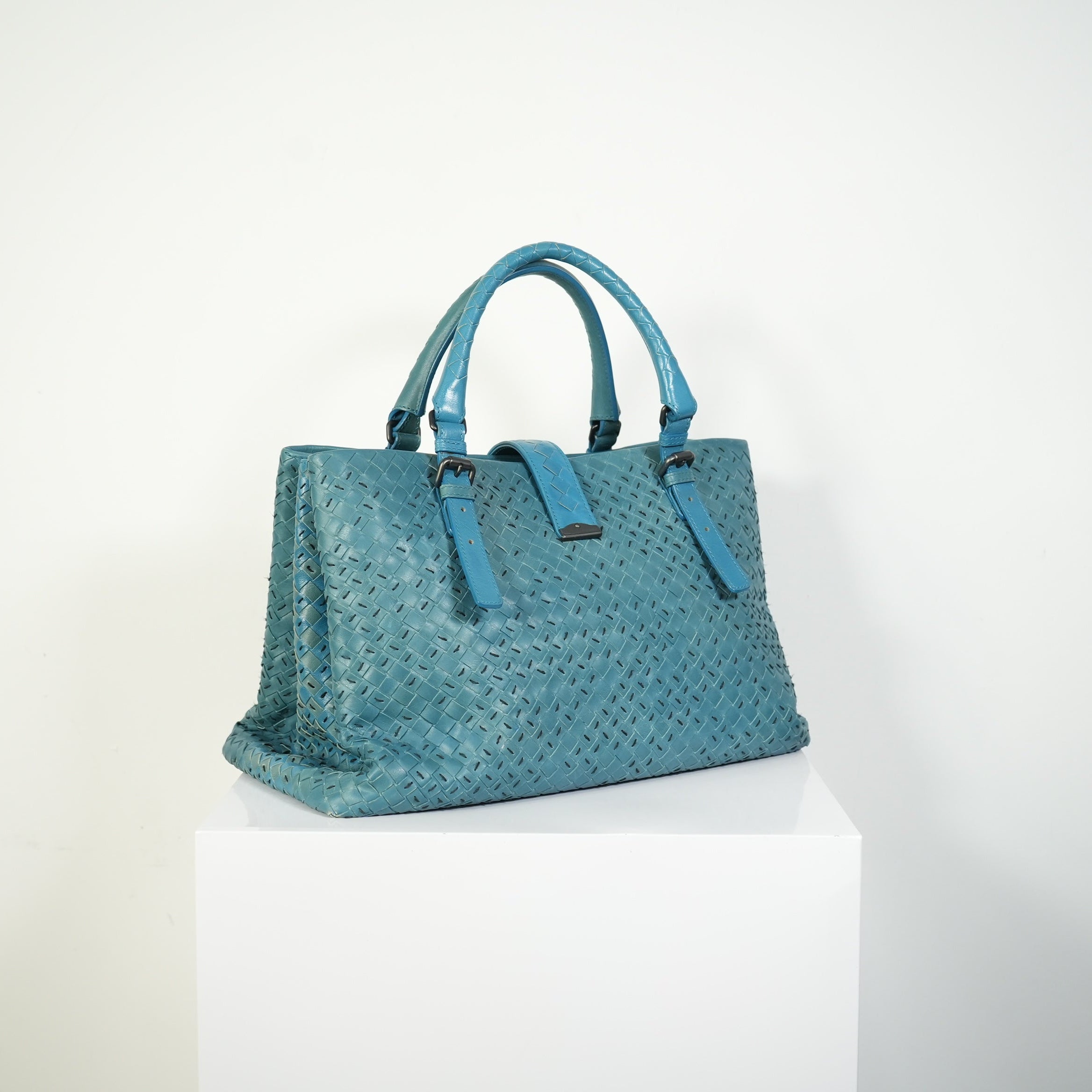 Bottega Veneta Small Roma Intrecciato Tote Bag