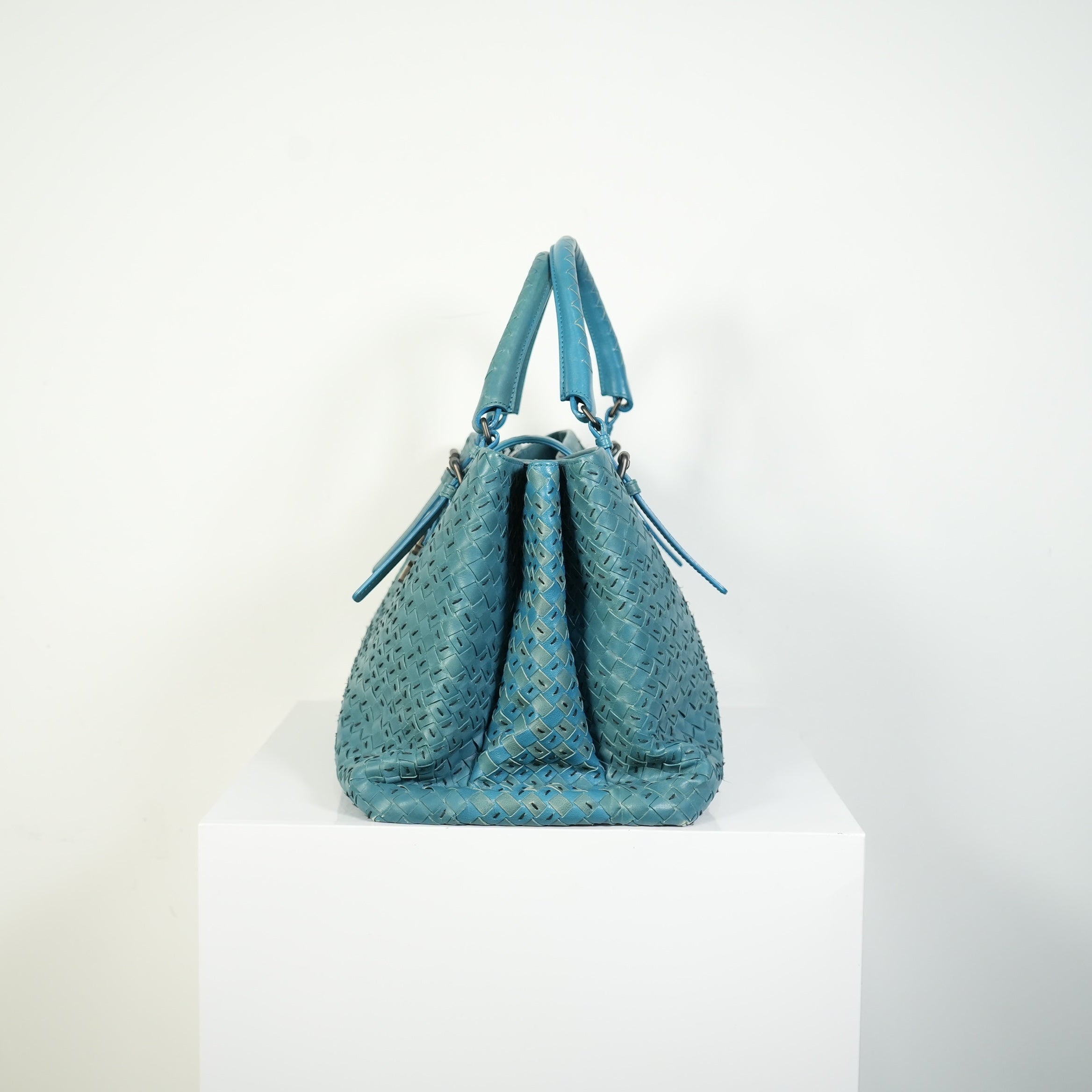 Bottega Veneta Small Roma Intrecciato Tote Bag