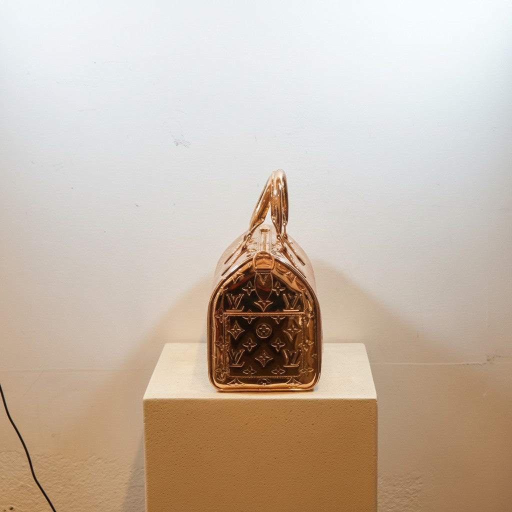Louis Vuitton Monogram Miroir Rose Gold Speedy Bando 25