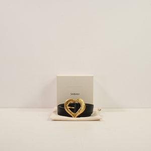 Saint Laurent Heart Buckle Belt, Full Set