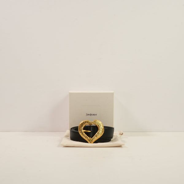 Saint Laurent Heart Buckle Belt, Full Set