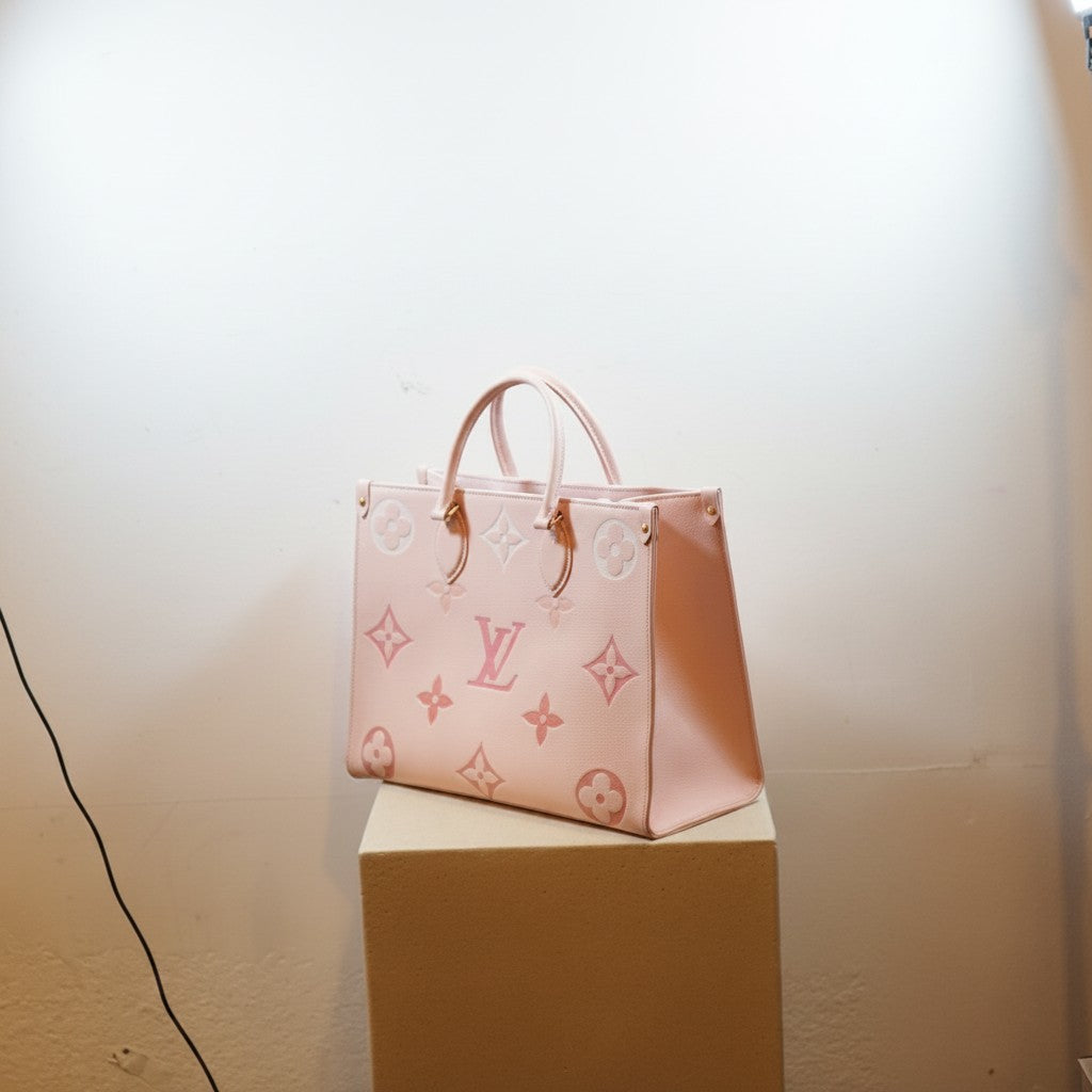 Louis Vuitton By The Pool Empreinte Giant Degrade Rose Gradient Pink OnTheGo MM