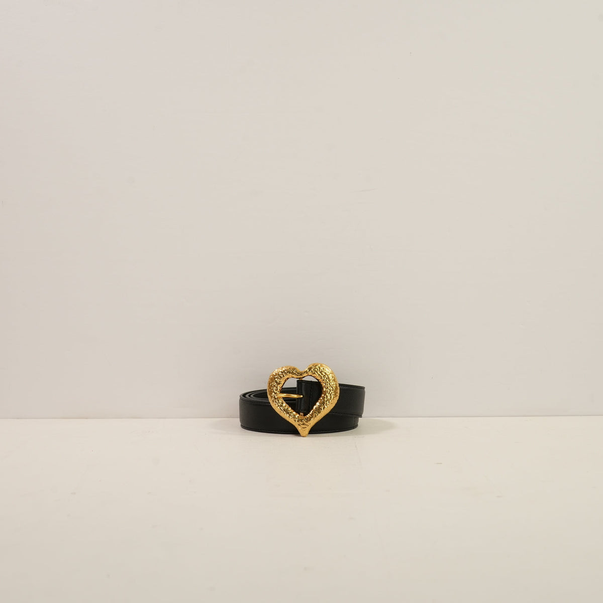 Saint Laurent Heart Buckle Belt, Full Set